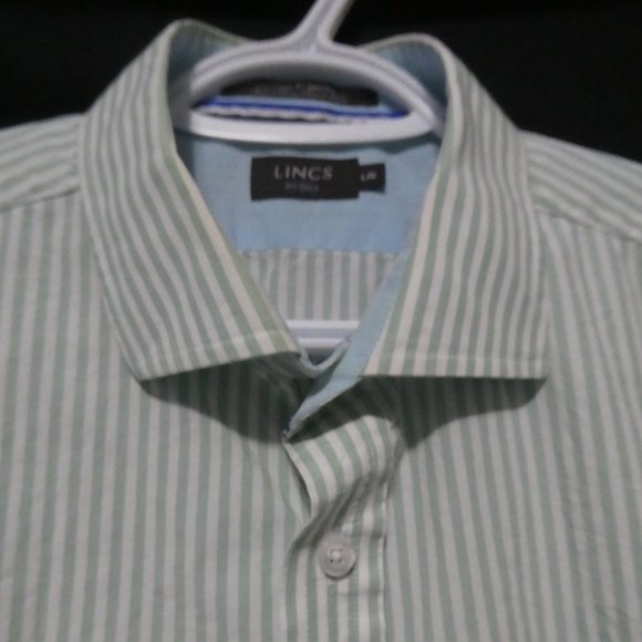 LINCS DC & CO | large | Striped Button Down Dress Shirt | GUC - Picture 3 of 16